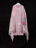 Lavender Silk Cotton Straight Cut Salwar Suit Adorned with Floral Prints and Threadwork, Paired with Dupatta - Diadem