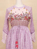 Light Purple Kurti Top Adorned with Floral and 3D Floral Design without Dupatta - Diadem