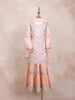 Light Pink Kids Lehenga Adorned with Sequins and Floral Design with Dupatta - Diadem