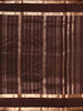 Brown Pure Kanchipuram Bridal Silk Saree with Stripes Design on the Body with Zari Border - Diadem