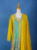 Yellow and Sea Green Dhoti Salwar Suit Online - Diadem