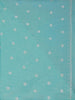 Aqua Blue Floral Thread Embroidered Organza Saree - Diadem