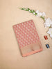 Onion Pink Art Silk Saree with Geometric Floral Design on the Body with Designed Border - Diadem