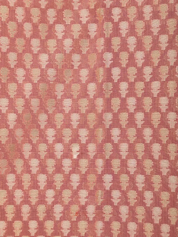Onion Pink Art Silk Saree with Geometric Floral Design on the Body with Designed Border - Diadem