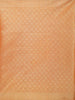 Orange Art Silk Saree with Diagonal Checks Design on the Body with Zari Border - Diadem