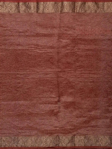 Onion Pink Organza Saree with Stone and Crush Design on the Body with Designed Border - Diadem