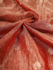 Red Organza Saree with Floral Pattern on the Body with Designed Border - Diadem