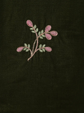 Green Floral Designed Velvet Co Ord Salwar Suit - Diadem