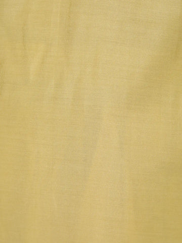 Yellow Floral Embroidered Silk Cotton Salwar Suit - Diadem