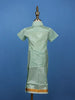 Mint Green Silk Dhoti With Matching Half Sleeve Shirt - Diadem