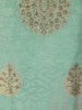 Pastel Green Floral Designed Semi Silk Salwar Suit - Diadem