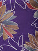 Purple Floral Printed Cotton Salwar Suit with Dupatta
