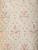 Ivory Floral Embroidered Polyester Sherwani Suit with Dupatta - Diadem