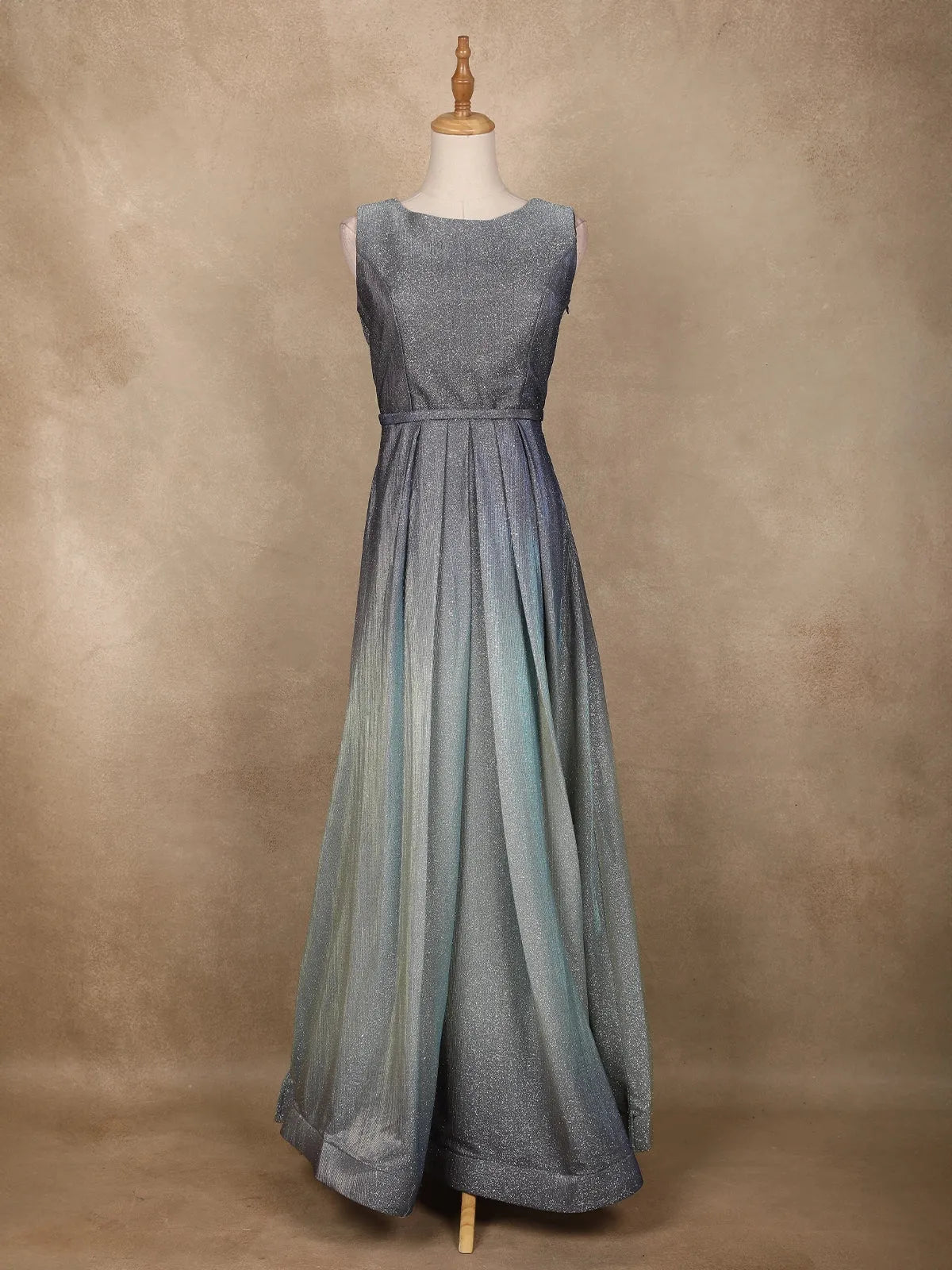 Light Grey Ombre Glitter Embellished Design Bridesmaid Gown | Diadem Light Grey Ombre Glitter Embellished Design Bridesmaid Gown | Diadem