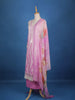 Pink Floral Designed Cotton Salwar Suit - Diadem