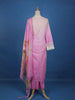 Pink Floral Designed Cotton Salwar Suit - Diadem