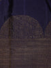 Navy Blue With Red Border Zari Butta Kanchipuram Silk Saree - Diadem