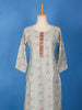 Off White Cotton Floral Printed Salwar Suit for Women - Diadem