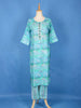 Sky Blue Cotton Printed Salwar Suit for Women - Diadem