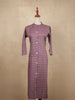 Burgundy Kurtis Adorned With Printed Geometric Designs - Diadem