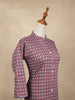 Burgundy Kurtis Adorned With Printed Geometric Designs - Diadem