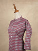 Burgundy Kurtis Adorned With Printed Geometric Designs - Diadem