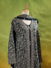 Dark Green Palazzo Suit Adorned with Floral Embroidery, With Dupatta and Full Sleeve - Diadem
