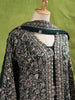 Dark Green Palazzo Suit Adorned with Floral Embroidery, With Dupatta and Full Sleeve - Diadem