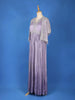 Lavender Floral Embroidery Indowestern Gown, with Overcoat - Diadem