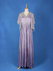Lavender Floral Embroidery Indowestern Gown, with Overcoat - Diadem