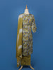 Olive Green Floral Printed Cotton Salwar Suit - Diadem