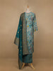 Green Floral Printed Cotton Salwar Suit - Diadem
