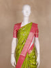 Green Flower Design Pure Banarasi Silk Saree - Diadem