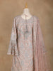 Pale Pink Bell Sleeve Bridal Lehenga with Floral Embroidery - Diadem