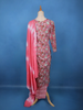 Pink Floral Printed Cotton Straight Cut Salwar Suit - Diadem