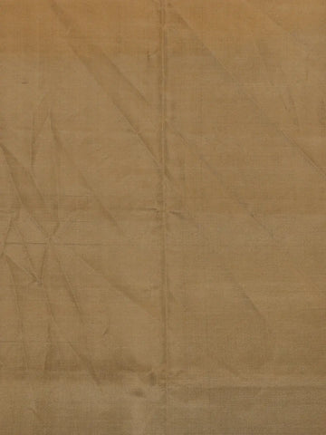 Antique Brown Striped Design Woven Silk Saree - Diadem