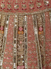 Antique Gold Sequin Embroidery Bridal Net Lehenga - Diadem