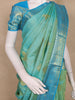 Aqua Blue  Butta Woven Design Kanchipuram Silk Saree
