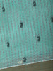 Aqua Blue Paisley Design Cotton Saree - Diadem
