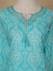 Aqua Blue Paisley Designed Cotton Salwar Suit - Diadem