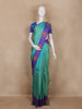 Aqua Green Brocade Woven Design Pure Kanchipuram Silk Saree