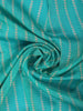 Aqua Blue Floral Designed Chanderi Cotton Saree - Diadem