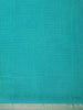 Aqua Blue Floral Designed Chanderi Cotton Saree - Diadem