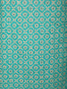 Aqua Blue Floral Designed Cotton Straight Cut Salwar Suit - Diadem
