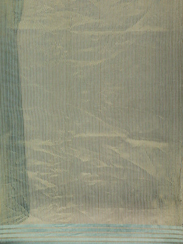 Aqua Blue Stripes Designed Organza Designer Saree - Diadem