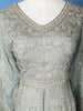 Ash Floral Embroidered Cotton Lehenga - Diadem