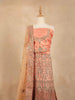 Peach Silk Embroidered Bridal Lehenga for Women - Diadem