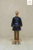 Navy Blue Full Sleeve Kurta With Pant - Diadem