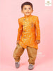 Fanta Orange Indo Western Adorned in Jal Design Zari Sherwani Set - Diadem
