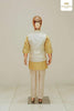 Gold and Ivory Kurta Pyjama Set with Embroidery Jacket - Diadem